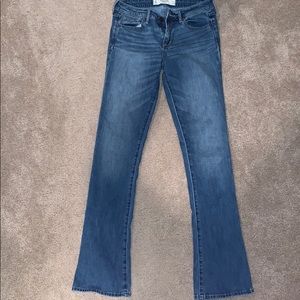 Abercrombie& Fitch medium wash flare jeans